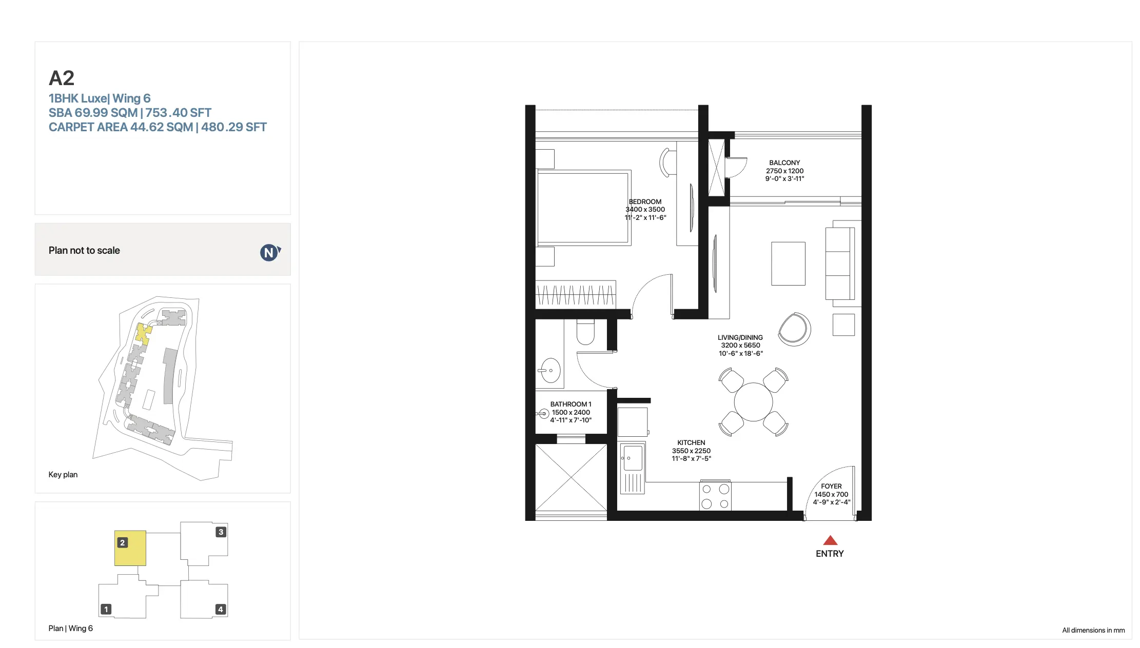 1BHK Luxe| Wing 6