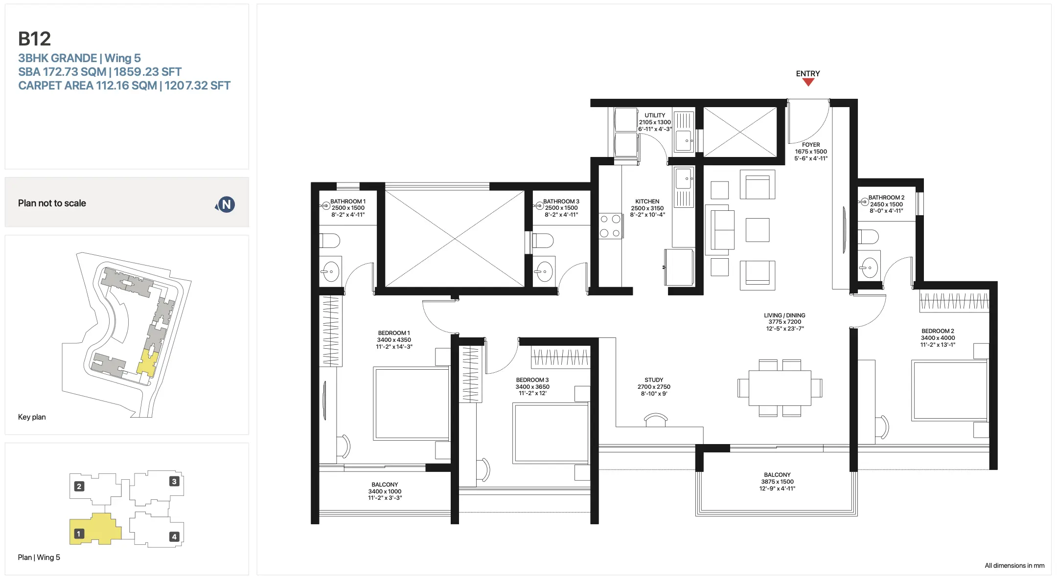 3BHK GRANDE | Wing 5