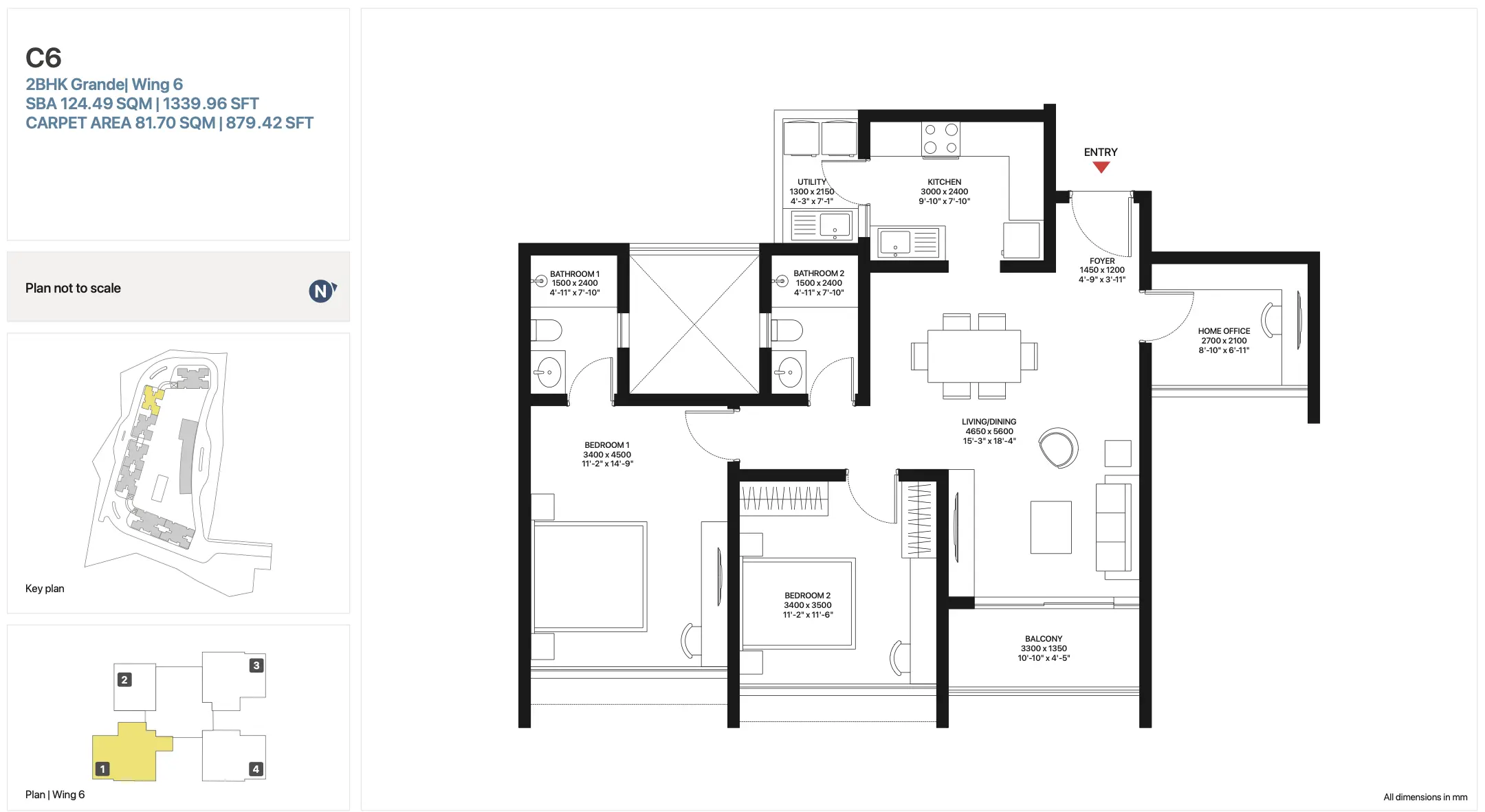 2 BHK Luxe | Wing 6
