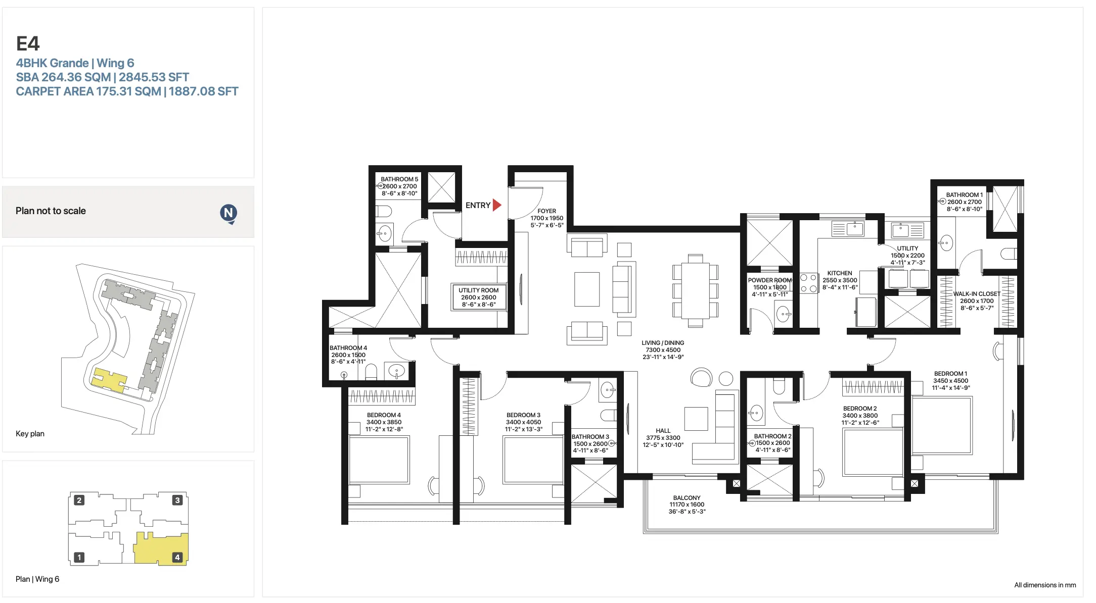4BHK Grande | Wing 6